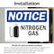 Signmission Nitrogen Gas Sign, Vinyl Decal, 7in W x 5in L, 2PK OS-2PACK-NS-D-57-L-14338 - alternate 3